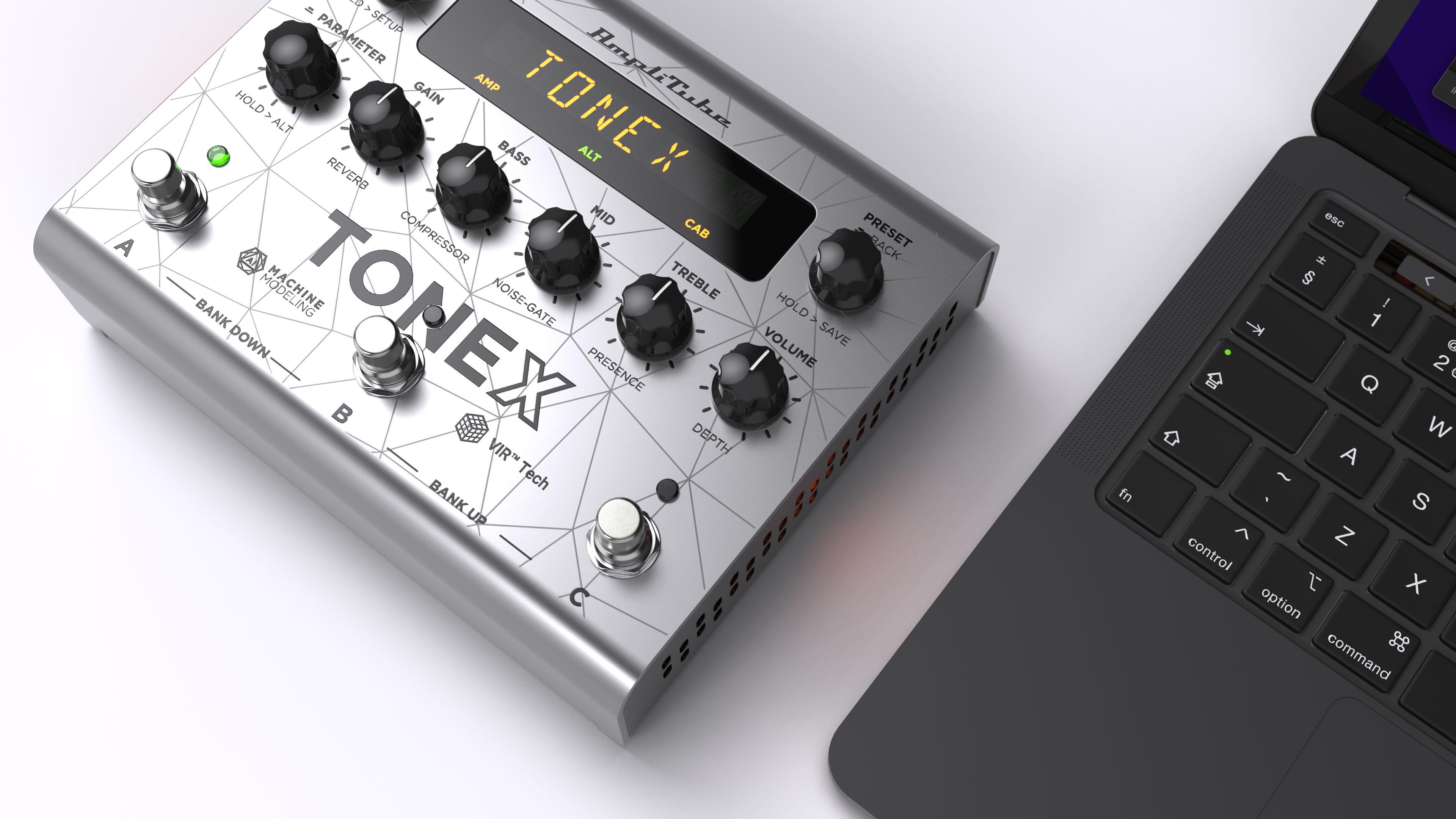IK MultiMedia TONEX Bass Edition Pedal in Silver - Andertons Music Co